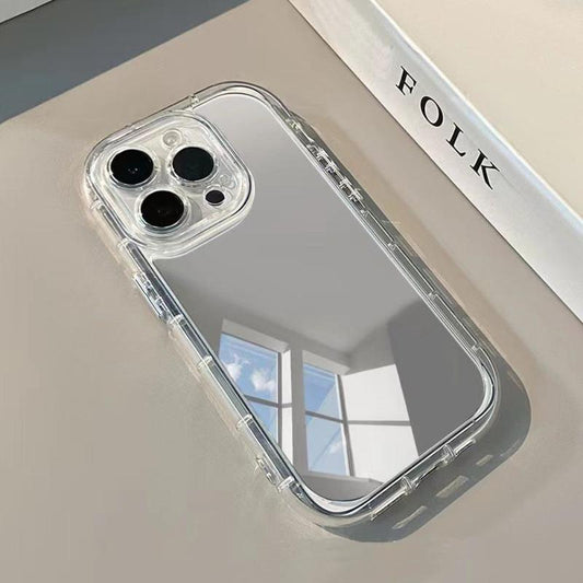 Mirror Phone Case, Anti-fall Fully Edged Mobile Phone Case, Shockproof Cases Cover Phone Cases Compatible with iPhone X 11 12 13 14 15Pro Max Protector Screen Protector Protector Tempered Glass Electronics Accessories Protection Protective Cell phone