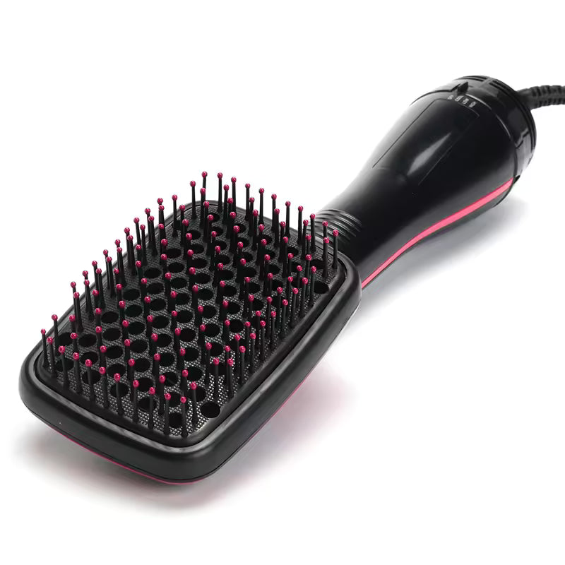 New Arrival 2 in 1 Multifunctional Hot Air Brush Comb Straightener Tangle-free Hair Dryer Brush