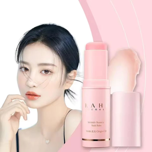 KAHI Collagen Multi Balm Stick Moisturizing Anti-Wrinkle Bounce Balm Brighten Dull Skin Tone Cream Skin Care Hydrating Primer 9g