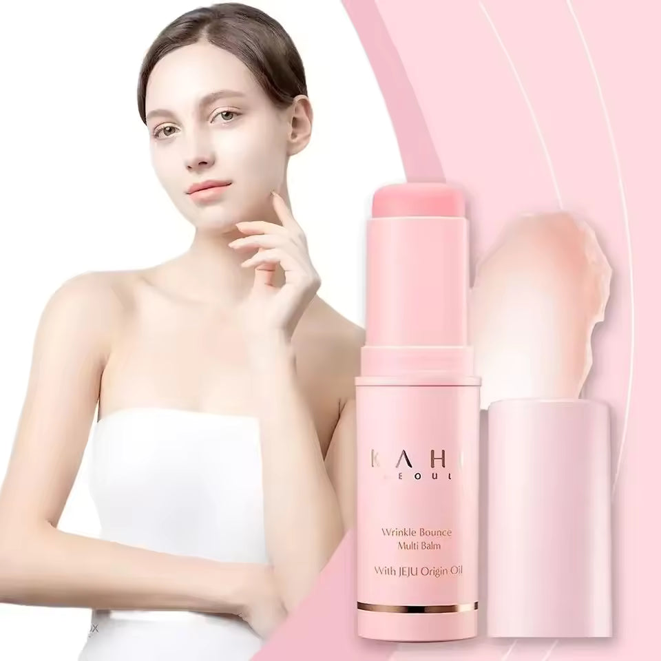 KAHI Collagen Multi Balm Stick Moisturizing Anti-Wrinkle Bounce Balm Brighten Dull Skin Tone Cream Skin Care Hydrating Primer 9g