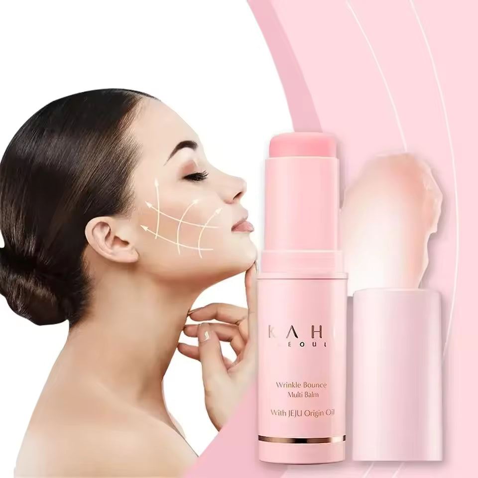 KAHI Collagen Multi Balm Stick Moisturizing Anti-Wrinkle Bounce Balm Brighten Dull Skin Tone Cream Skin Care Hydrating Primer 9g
