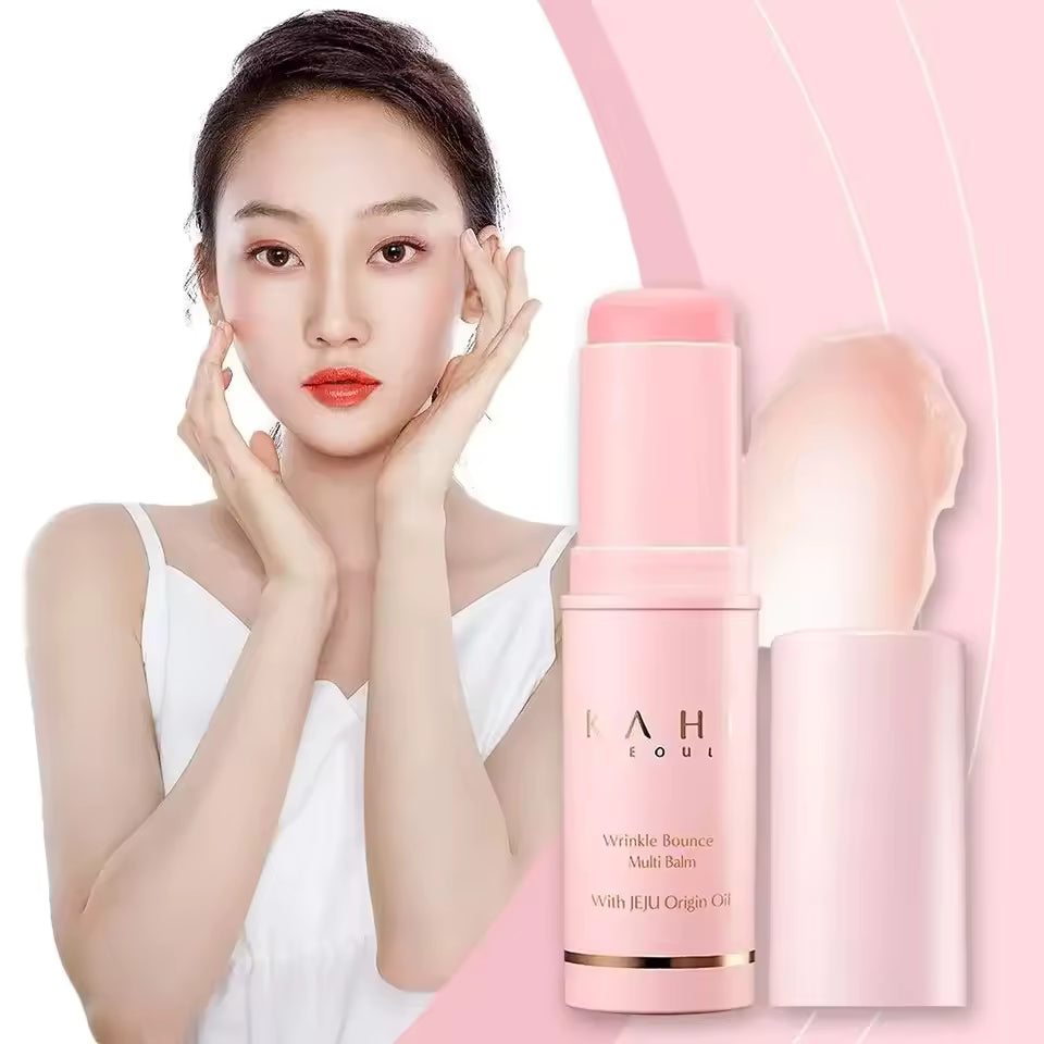 KAHI Collagen Multi Balm Stick Moisturizing Anti-Wrinkle Bounce Balm Brighten Dull Skin Tone Cream Skin Care Hydrating Primer 9g